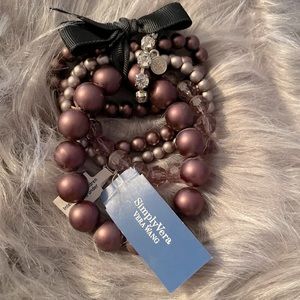 Brand New w/tags Simply Vera Vera Wang set of five bracelets